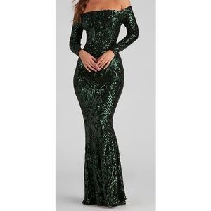 Green  Size M Mermaid dress
